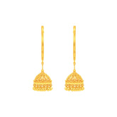 22k Yellow Gold Medium Radiant Earrings